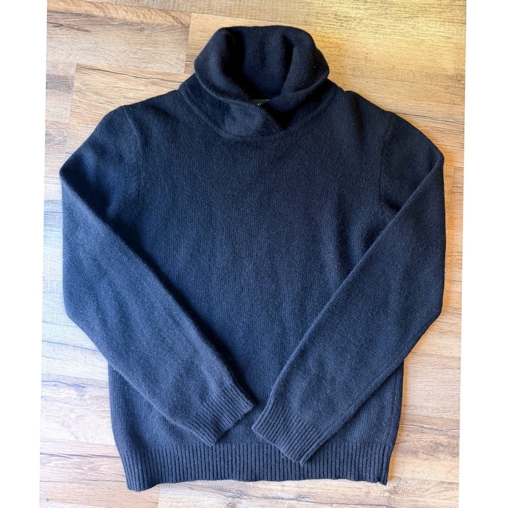 Vintage Lauren Ralph Lauren Sweater Merino Cashmere Angora Turtleneck Knit